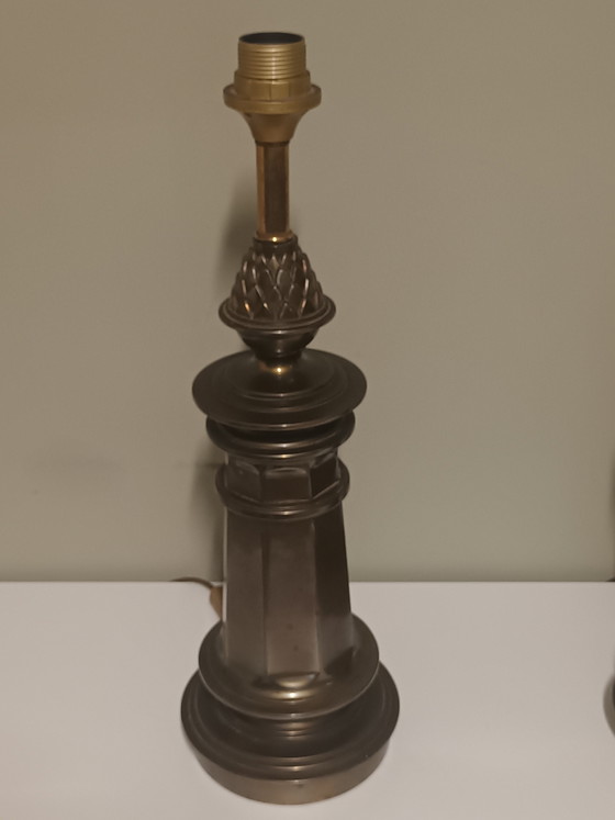 Pair of Mid-Century Table Lamps – Copper (photo 2 of 8)