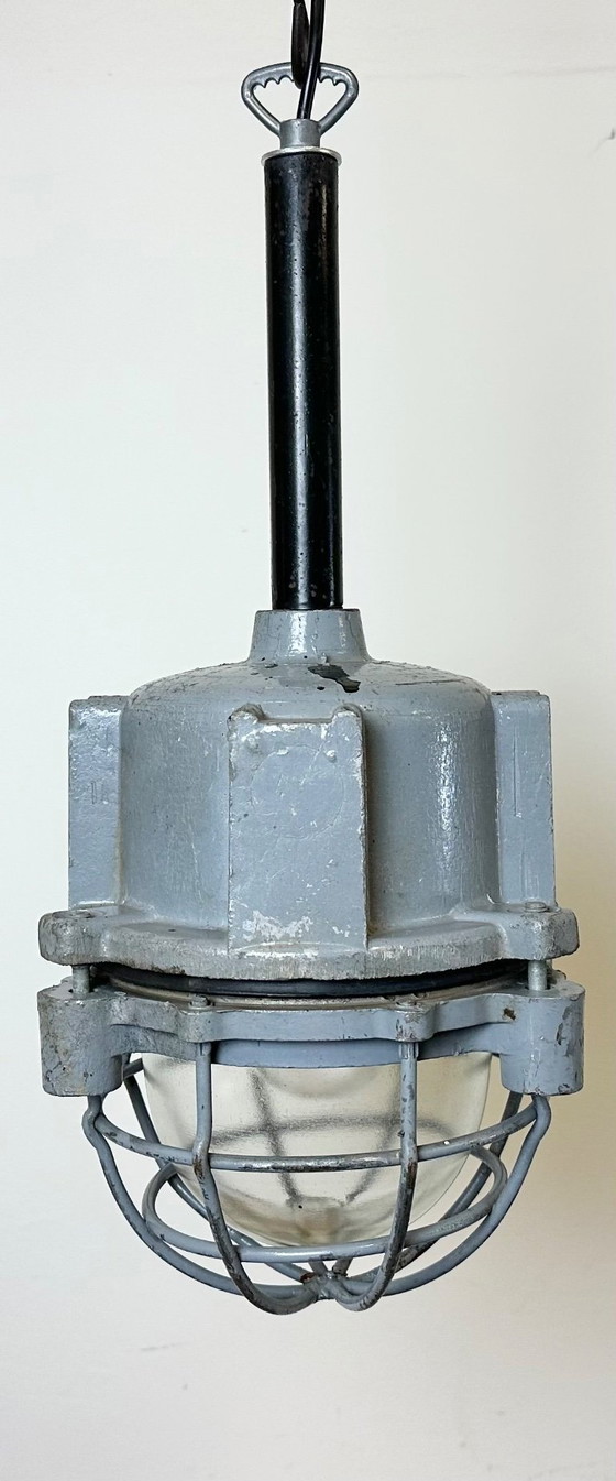 Image 1 of Dark Grey Cast Aluminium Explosion Proof Light from ELBA, 1970s
