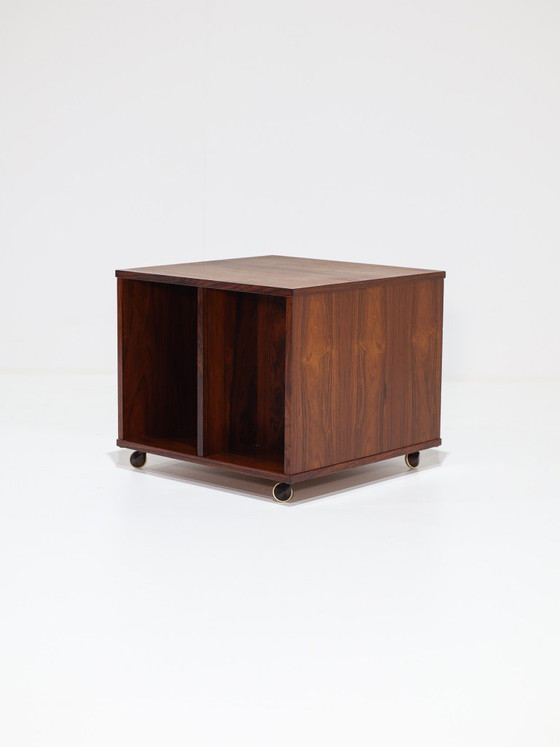 Vitré Cube Cabinet LPs Bücher Palisander Dänisch 1960er Jahre – Bücherregale, Wood (photo 4 of 12)
