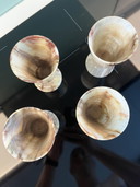 Juego de tazas de mármol