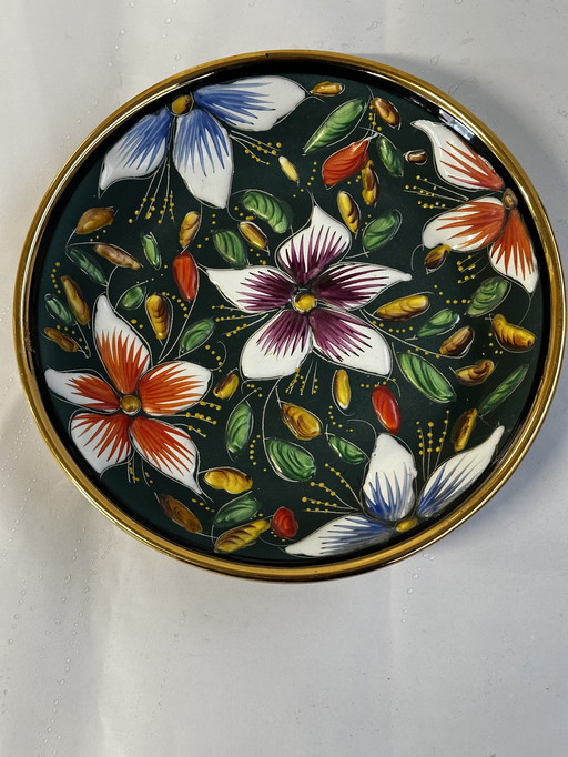 Vintage ceramic dish by Hubert Béquet - D 26 cm