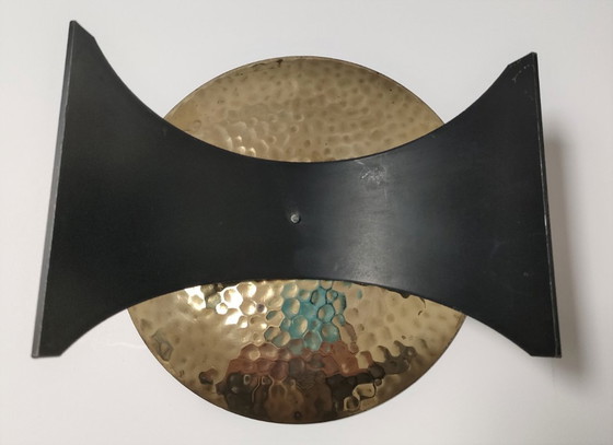 Image 1 of coppia di candelieri in ottone e metallo degli anni '70