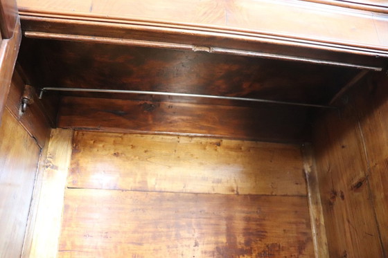 Image 1 of Large Wardrobe 4 Doors in Solid Walnut, Italy 19th Century