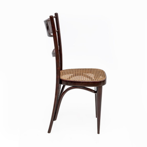 Image 1 of Ensemble de six chaises Thonet napolitaines en hêtre courbé du début du XXe siècle, Sautto & Liberale
