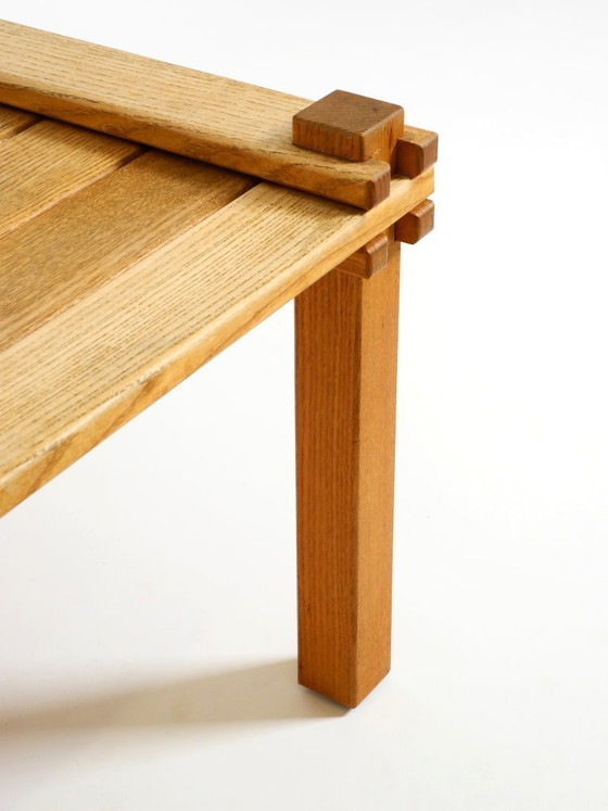 Image 1 of Salontafel uit de "Farmer Collection" uit de jaren 60 van Gerd Lange voor Bofinger, gemaakt van lichtbruin gebeitst essenhout.