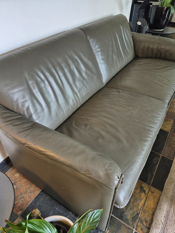 Divano in pelle grigio/verde Leolux – Divani (photo 2 of 8)