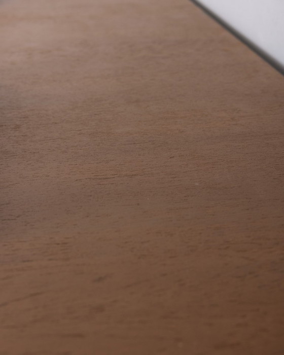 Image 1 of Grand buffet vintage des années 60 en teck et laiton, design italien