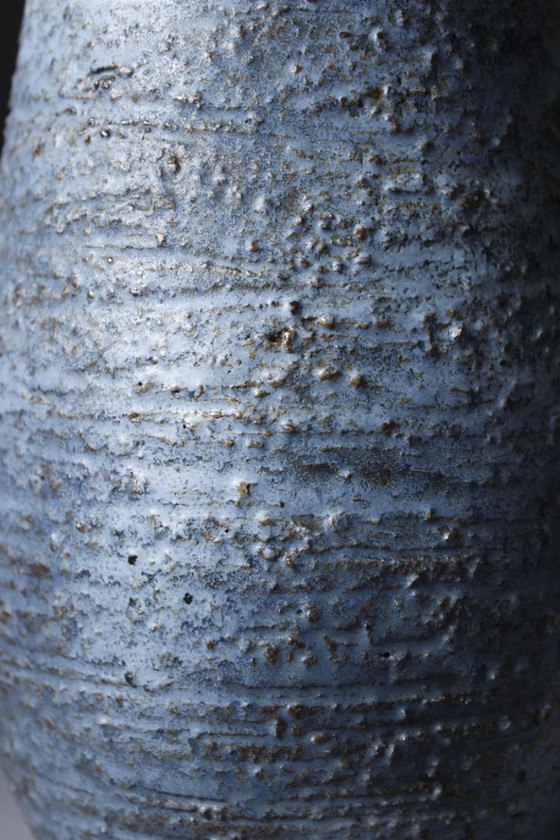 Silberdistel Studio Keramik - Clay Vase with Satin Blue Glaze, 1950s – Ceramic (photo 6 of 8)
