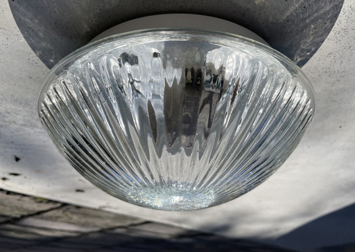 Set aus 2 identischen Glasdeckenlampen