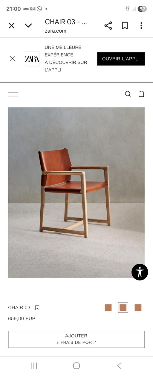 ZARA HOME STUHL VON VINCENT VAN DUYSEN