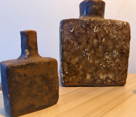 Image 1 of Set van 3 Mobach Utrecht Studio aardewerk vazen ​​(jaren 1960)