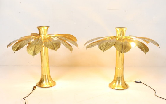 Image 1 of 2 lampes sculpturales/de table de Carlo Giorgi pour Bottega Gadda, modèle : Ippocastano, Italie, années 1970.