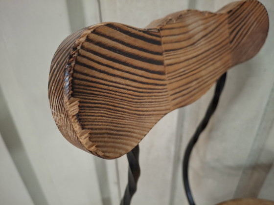 Image 1 of 4x Bar stool bar chair stool vintage design