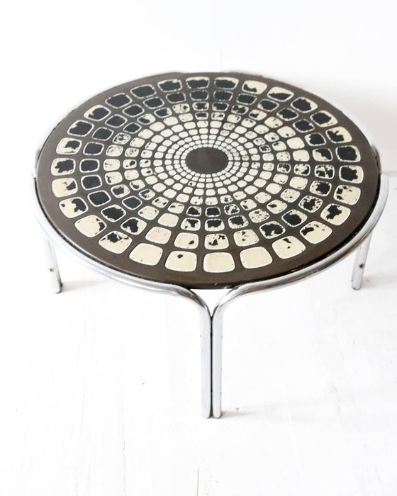 Table basse chromée, années 1970 – Livres d'art, Chrome, Retro (photo 8 of 8)