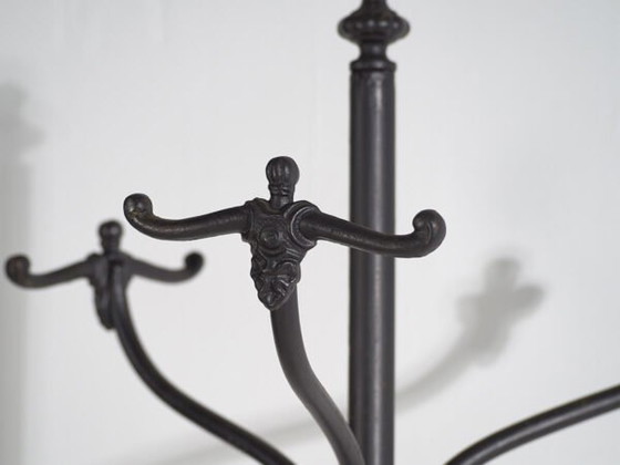Appendiabiti antico in ferro battuto con portaombrelli (c.1920) #2 – Art Nouveau (photo 11 of 14)
