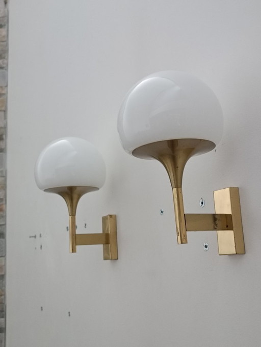 Par de apliques de Gaetano Sciolari para Maison Sciolari, 1970