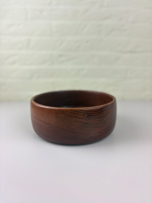 Ciotola vintage in legno di teak