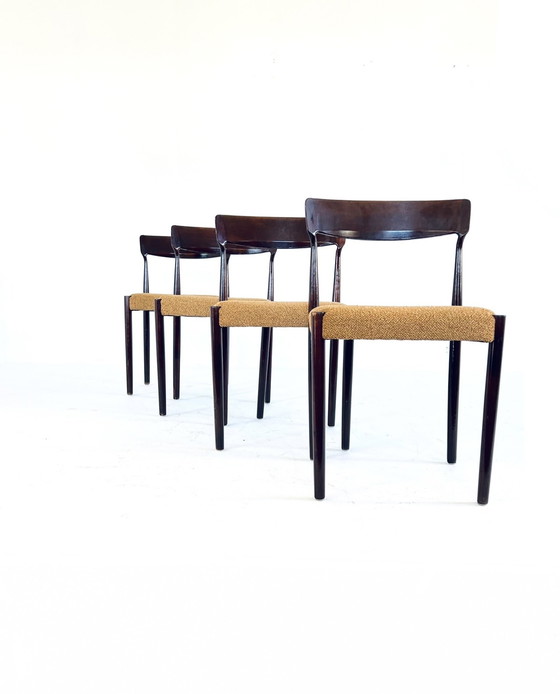 Image 1 of 4x Gerestaureerde Vintage Stoel ‘60