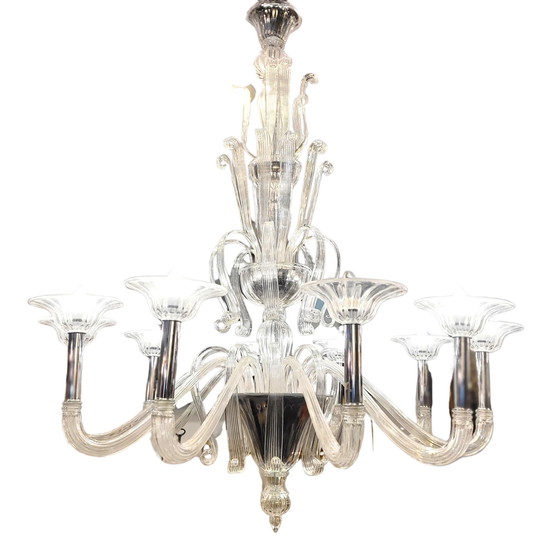 Image 1 of Lámpara De Techo /Chandelier Barovier & Toso, Cristal Soplado, 60’S – Italia