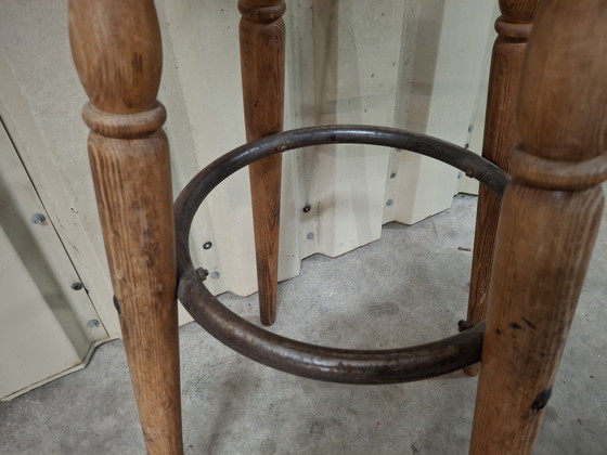 Image 1 of 4x Bar stool bar chair stool vintage design