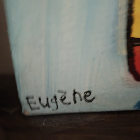 Image 1 of Raw Neo-Expressionist Outsider Art Painting