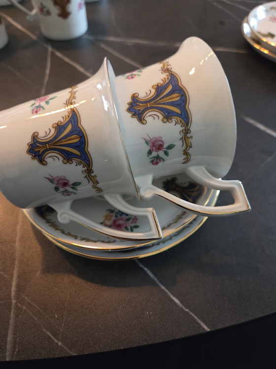 Image 1 of 6 kop en schotels vintage Rheinpfaltz Hartporzellan Duitsland