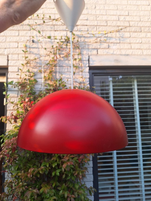Lampada a cupola rossa vintage Ikea Brasa
