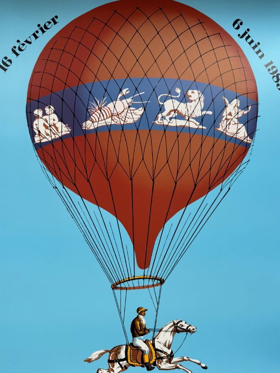 Image 1 of Jean Alexis Rouchon (1801-1878), Rouchon, 1983, copyright 1983/UCAD Musee de La Publicite, Original vintage exhibition poster...