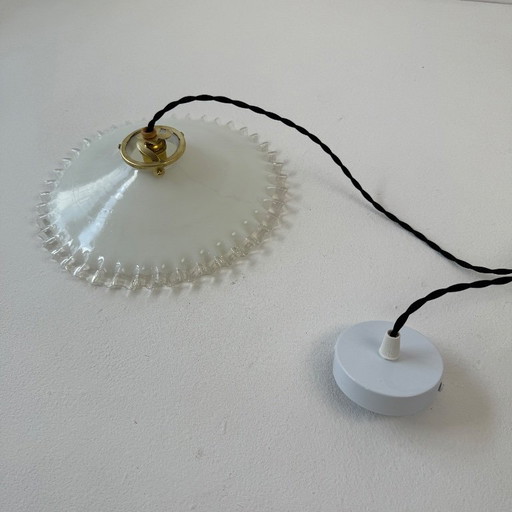 ANTIQUE OPALINE SUSPENSION 26 CM VINTAGE