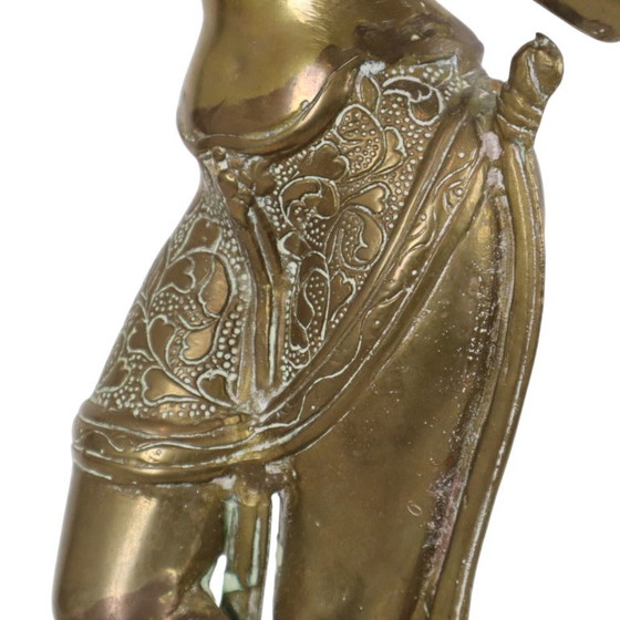Grande statua di Mayadevi in ​​ottone, Madre di Buddha, 52 cm – Sculture, Brass (photo 10 of 14)