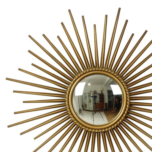 Vintage Sun Mirror Chaty Vallauris 50cm
