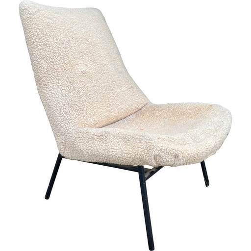 Poltrona vintage Sk660 di Pierre Guariche per Steiner, anni '50
