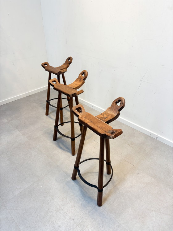 Image 1 of Set of 3 Marbella Bar Stools