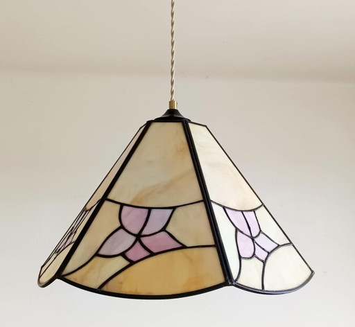 Tiffany art deco chandelier 1940s