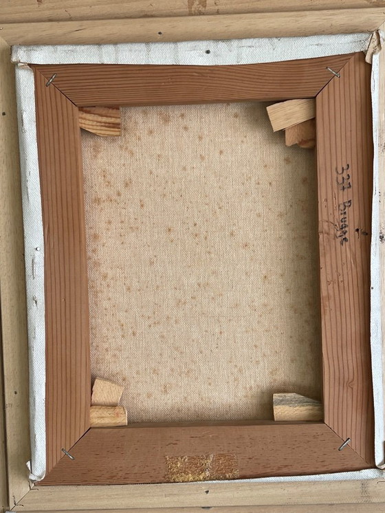 Image 1 of Olieverschilderij op linnen doek door Omer Lewille