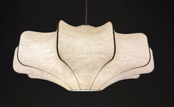 Image 1 of Mid-century Cocoon pendant lamp by Friedel Wauer for Goldkant Leuchten, Germany, 1970s.