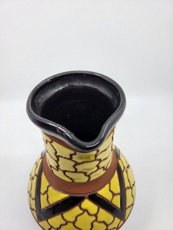 Image 1 of Raymond Camart Vallauris Art Deco style terracotta vase, 1950