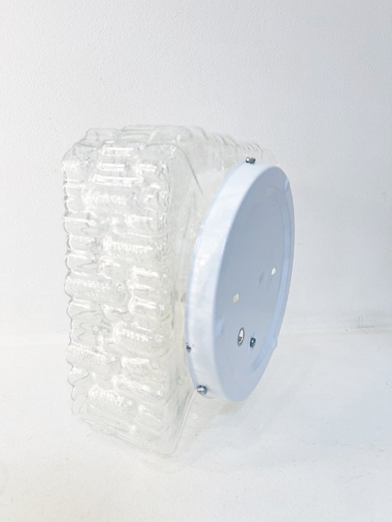 Image 1 of Plafonnier Verre Moulé, 1970