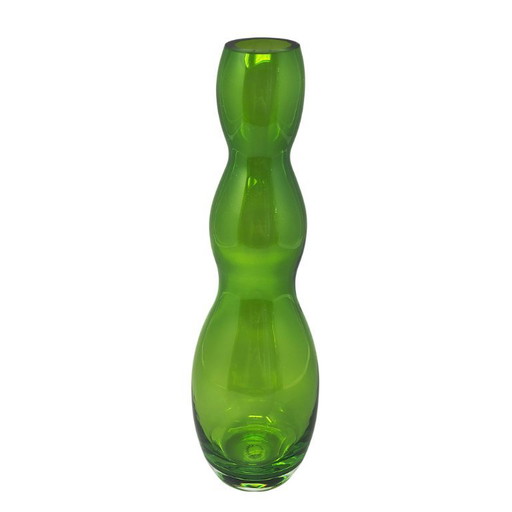 Mid-Century Modern V. Nason Murano Green Glass Vase, 1970s