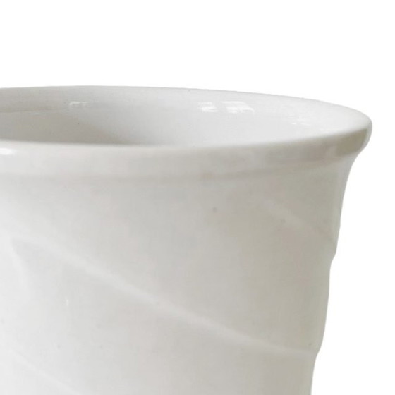 Image 1 of Vaso da fiori bianco vintage della Germania Ovest, anni '60