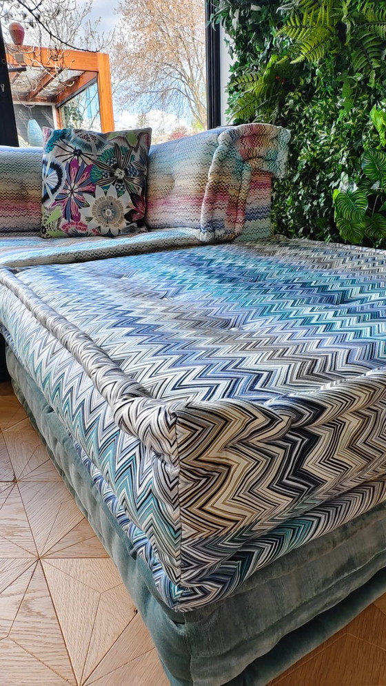 Image 1 of Roche Bobois Mah Jong Bank met Missoni Edition-elementen