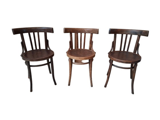 Image 1 of Set di 3 Iconiche Sedie Stile Thonet