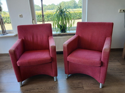 2x Leolux Dolcinea – fauteuils, Polyester