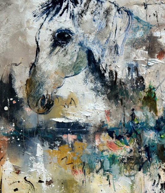 Un caballo blanco – Pinturas y dibujos, Canvas (photo 3 of 5)