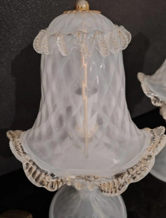 Image 1 of set de lampes  de Murano champignon