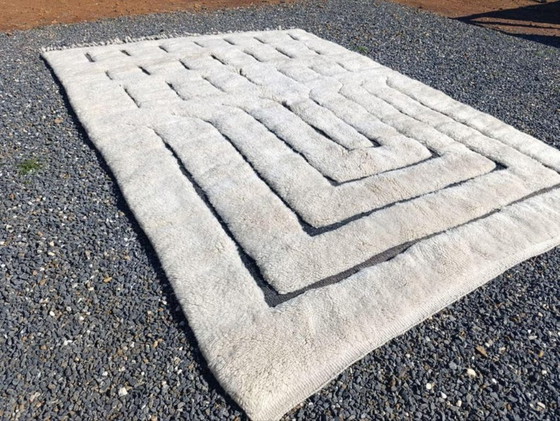 Image 1 of Tapis Beni Ouarain en laine authentique 200cmx150cm