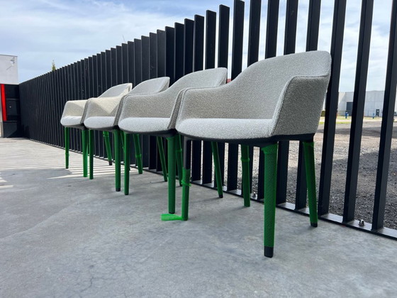 Image 1 of 4x chaises softshell Vitra Bouroullec