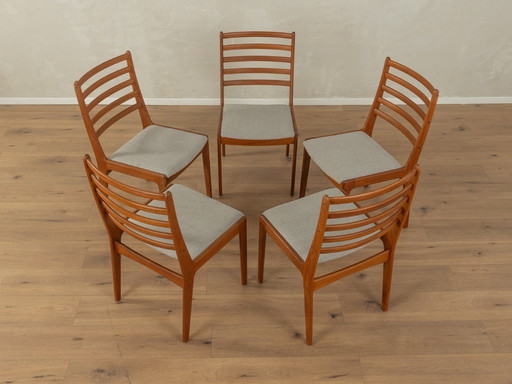 5x eetkamerstoelen, 1960
