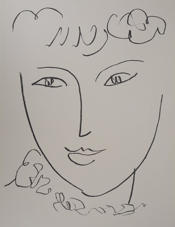 Henri Matisse : Portrait de La Pompadour, Affiche D'Époque En Lithographie – Paper (photo 4 of 6)