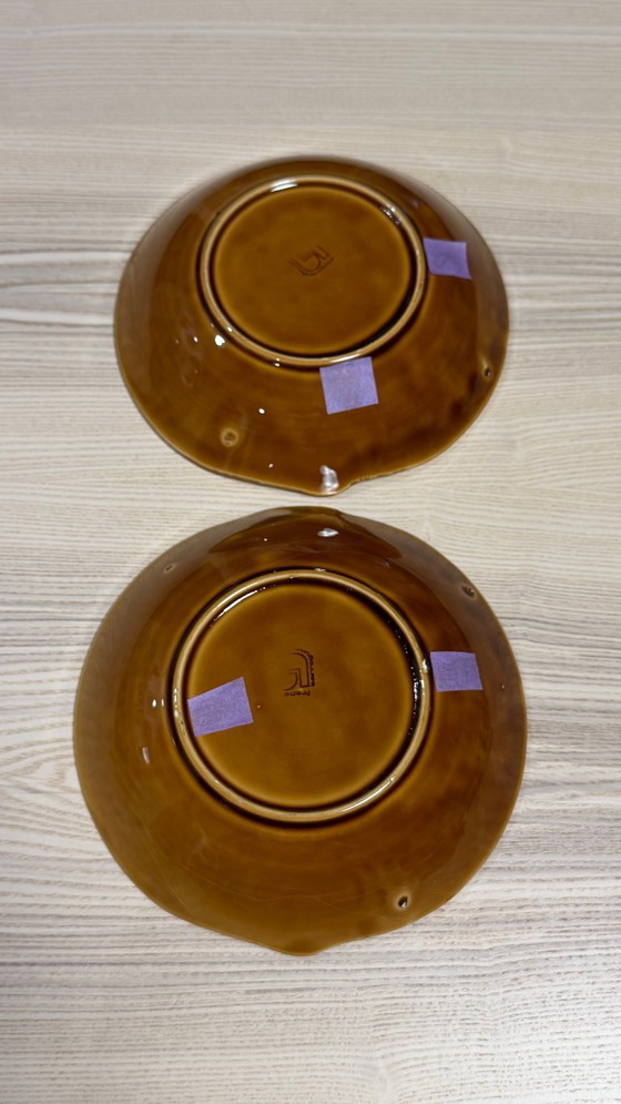 Image 1 of 14 Pièces - Sarreguemines - Service à poisson - Couleur Caramel